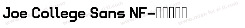 Joe College Sans NF字体转换